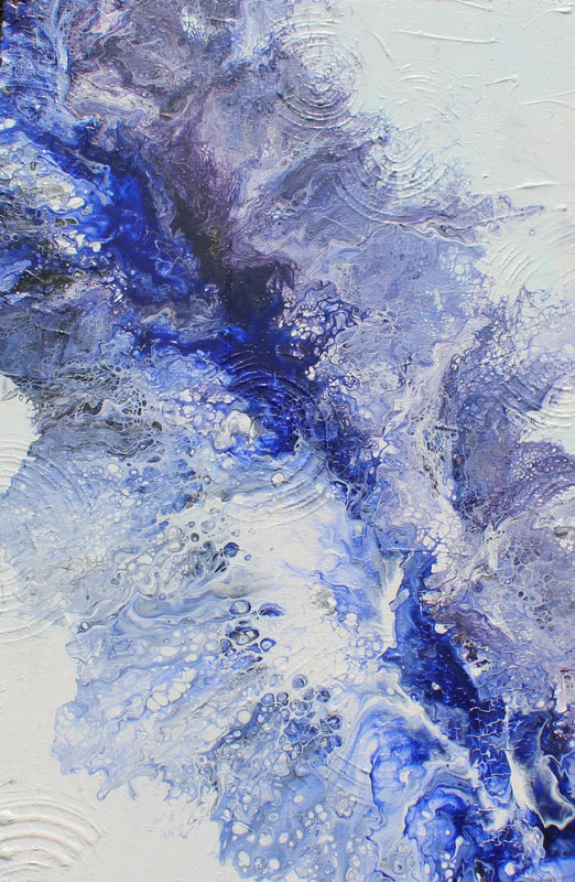 Purple wave runner - a painting by Sherri Stewart